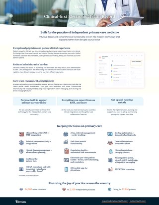 Clinical-first EHR
